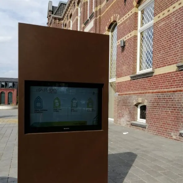 Double-sided outdoor kiosk