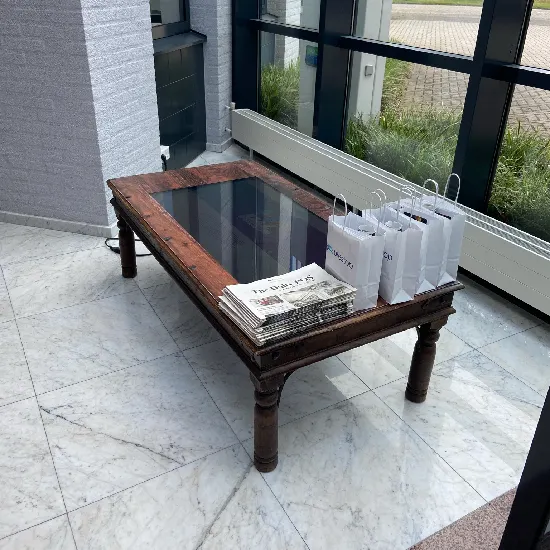 Interactive lobby table