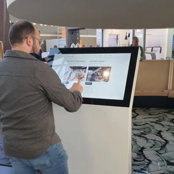 Information kiosk for trade fair participation Satelliet Meubelen