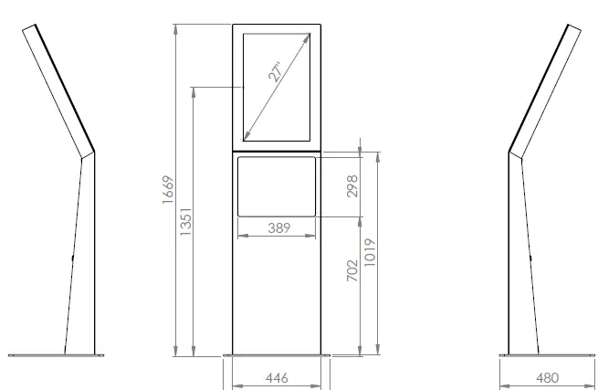 Kiosk Eminent 27" P PAY 